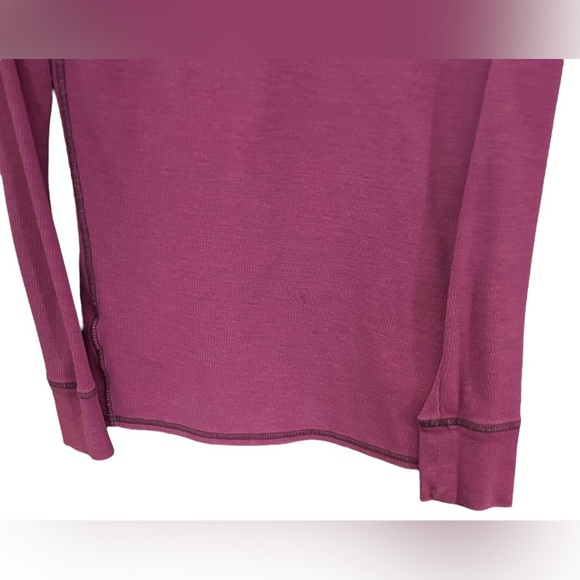 Eddie Bauer Purple Long Sleeve Henley Small - Picture 5 of 6